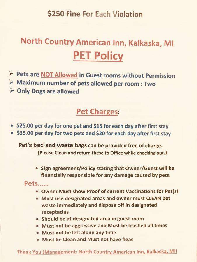 North Country American Inn Kalkaska Luaran gambar